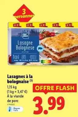 Lidl Lasagnes à la bolognaise offre