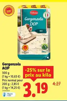 Lidl Gorgonzola AOP offre