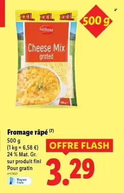 Lidl Fromage râpé offre