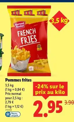Lidl Pommes frites offre