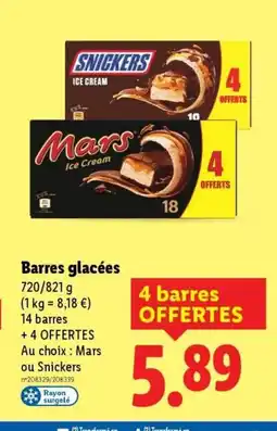 Lidl Barres glacées offre