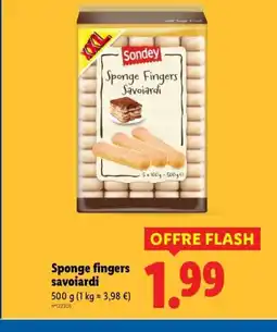 Lidl Sponge Fingers Savoiardi offre