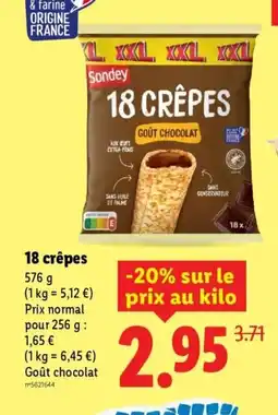 Lidl 18 crêpes offre