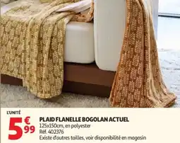 Auchan Plaid flanelle bogolan actuel offre