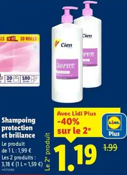 Lidl Shampoing protection et brillance offre