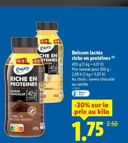 Lidl Boisson lactée riche en protéines offre