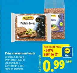 Lidl Pain, crackers ou toasts offre