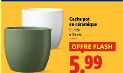 Lidl Cache pot en céramique offre