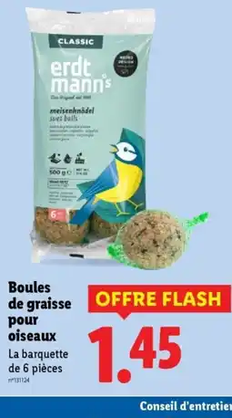 Lidl Boules de graisse pour oiseaux offre
