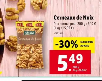 Lidl Cerneaux de noix offre