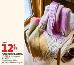 Auchan Plaid bohème actuel offre