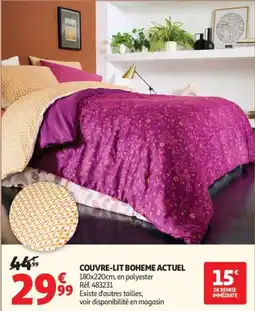 Auchan Couvre-lit boheme actuel offre