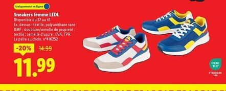 Lidl Sneakers femme offre
