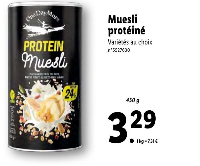 Promo Muesli protéiné chez Lidl