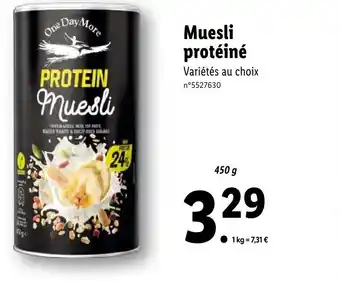 Lidl Muesli protéiné offre