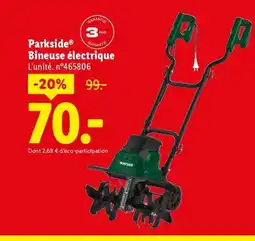 Lidl PARKSIDE Bineuse électrique offre