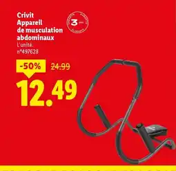 Lidl CRIVIT Appareil de musculation abdominaux offre