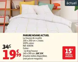 Auchan Parure noane actuel offre