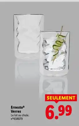 Lidl ERNESTO Verres offre