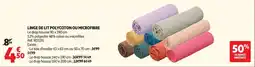 Auchan Linge de lit polycoton ou microfibre offre