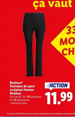 Lidl REDMAX Pantalon de sport sculptant femme offre