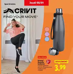 Lidl ERNESTO Bouteille isotherme offre