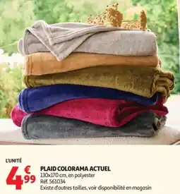 Auchan Plaid colorama actuel offre
