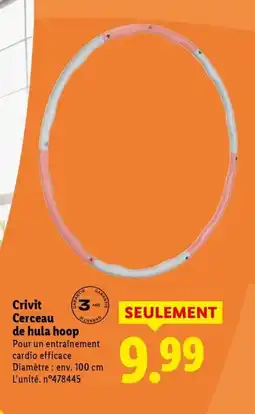 Lidl CRIVIT Cerceau de hula hoop offre