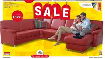 Wohnlandschaft Leder rosso