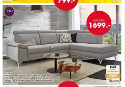 Möbel Martin Ecksofa Stoff platin offre