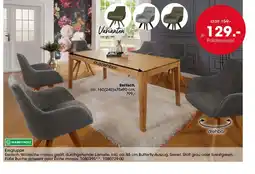 Möbel Martin Essgruppe Esstisch, Wildeiche massiv geölt, durchgehende Lamelle, inkl offre