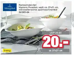 Möbel Martin VILLEROY & BOCH Pastaschalen-Set Vapiano, Porzellan, weiß offre