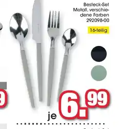 Möbel Martin Besteck-Set Metall, verschie- dene Farben offre