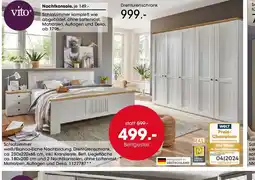 Möbel Martin Schlafzimmer weiß/Bianco-Eiche Nachbildung, Drehtürenschrank offre