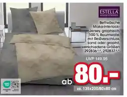 Möbel Martin Bettwäsche Mako-Interlock- Jersey, graphisch offre