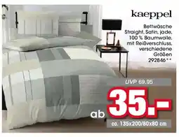 Möbel Martin Bettwäsche Straight, Satin, jade, 100% Baumwolle, mit Reißverschluss, offre