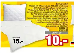 Möbel Martin Bettwaren-Set Steppbett, Ultra, weiß offre