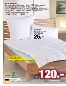 Möbel Martin Bettwaren-Serie Ganzjahresbett, biobasiert offre