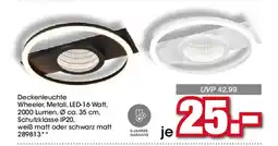 Möbel Martin Deckenleuchte Wheeler, Metall, LED-16 Watt offre