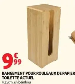 Auchan Rangement pour rouleaux de papier toilette actuel offre