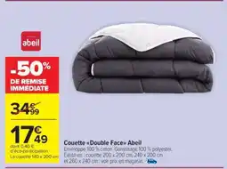 Carrefour Market Couette Double Face Abeil offre