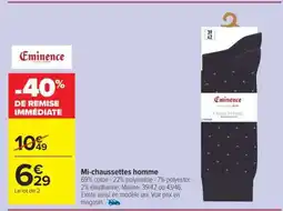 Carrefour Market Mi-chaussettes homme offre