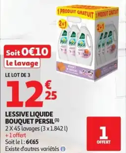 Auchan Lessive liquide bouquet persil offre