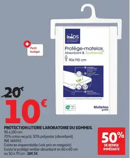 Auchan Protection literie laboratoire du sommeill offre