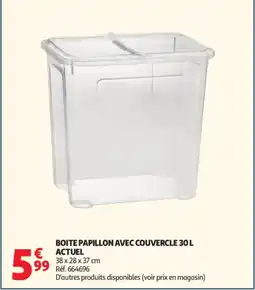 Auchan Boite papillon avec couvercle actuel offre