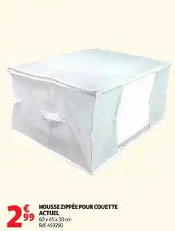 Auchan Housse zippée pour couette actuel offre