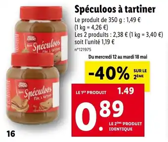 Lidl Speculoos a tartiner offre