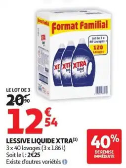 Auchan Lessive liquide xtra offre