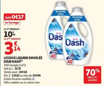 Lessive liquide envolée d'air dash