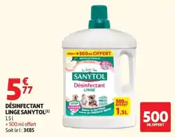 Auchan Désinfectant linge sanytol offre